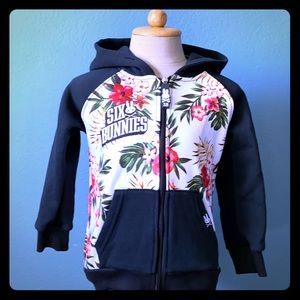 Kids zipper hoodie Aloha print size 4 years